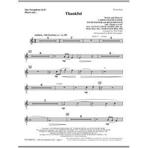 Thankful - Alto Sax (sub. Horn)