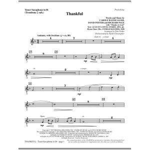 Thankful - Tenor Sax (sub. Tbn 2)