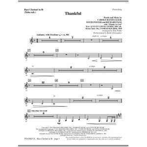Thankful - Bass Clarinet (sub. Tuba)