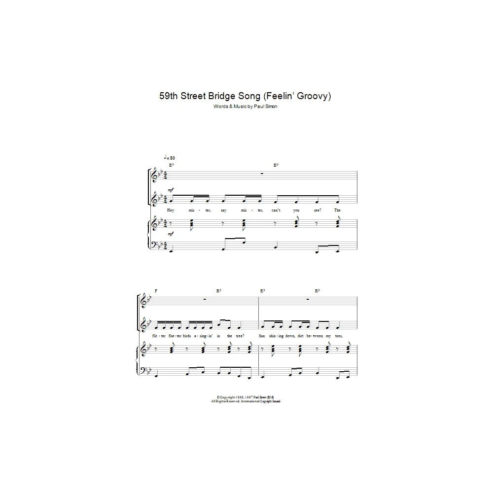 The 59th Street Bridge Song (Feelin' Groovy) (arr. Rick Hein)