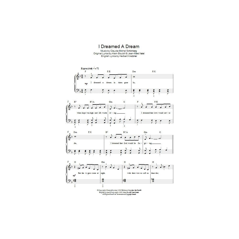 I Dreamed A Dream (from Les Miserables)