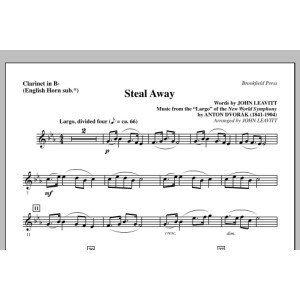 Steal Away (Steal Away To Jesus) - Bb Clarinet (sub. Eng. Horn)