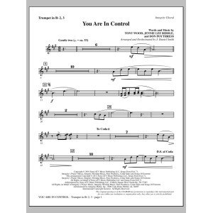 You Are In Control - Bb Trompete 2,3