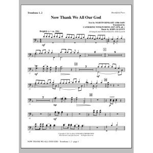 Now Thank We All Our God - Trombone 1 & 2