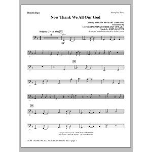 Now Thank We All Our God - Double Bass