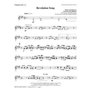 Revelation Song - Clarinet 1 & 2