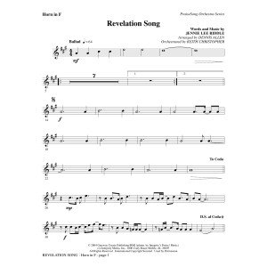 Revelation Song - F Horn