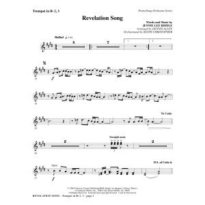 Revelation Song - Bb Trumpet 2,3