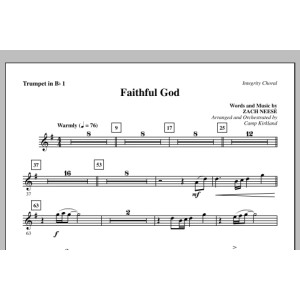 Faithful God - Bb Trumpet 1