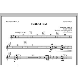 Faithful God - Bb Trumpet 2,3