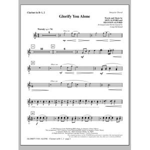 Glorify You Alone - Clarinet 1 & 2