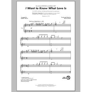 I Want To Know What Love Is