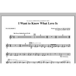I Want To Know What Love Is - Bb Trumpet 2 (Flugelhorn)