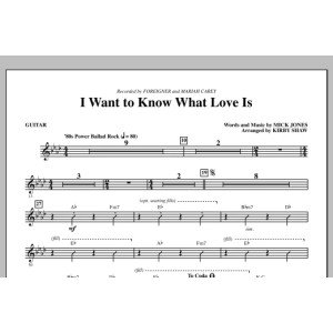 I Want To Know What Love Is - Guitar