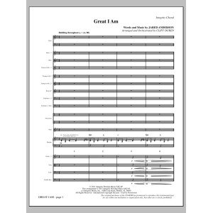 Great I Am - Partitur