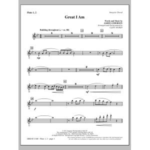 Great I Am - Flute 1 & 2