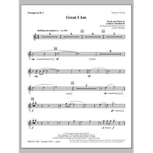 Great I Am - Trumpet 1