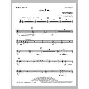 Great I Am - Trumpet 2 & 3