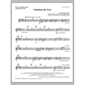 Outshout The Lies - Tenor Sax (sub. Tbn 2)