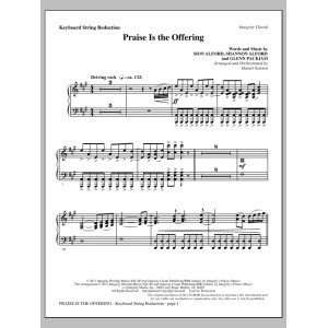 Praise Is The Offering - Keyboard-Notenreduktion