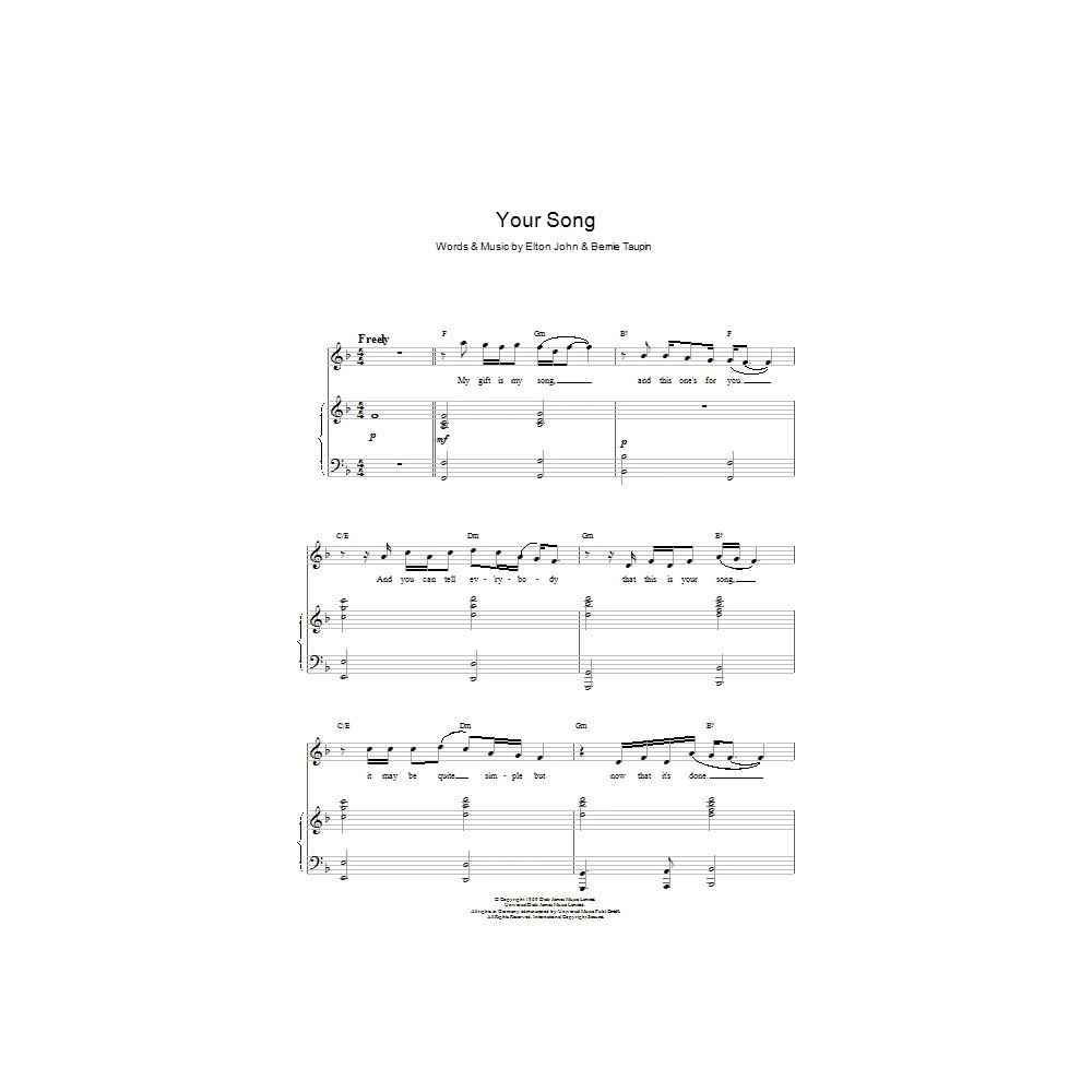 Your Song (from Moulin Rouge)