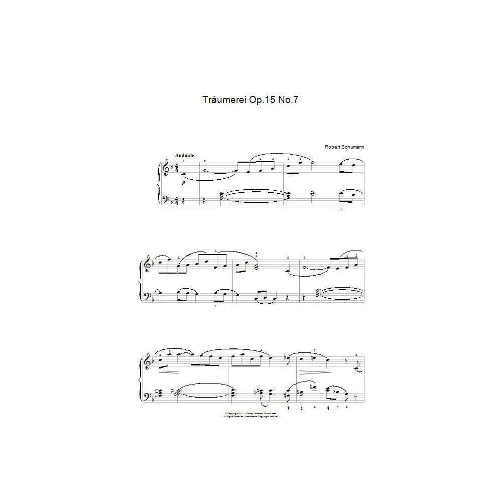 Traumerei Op. 15 No. 7