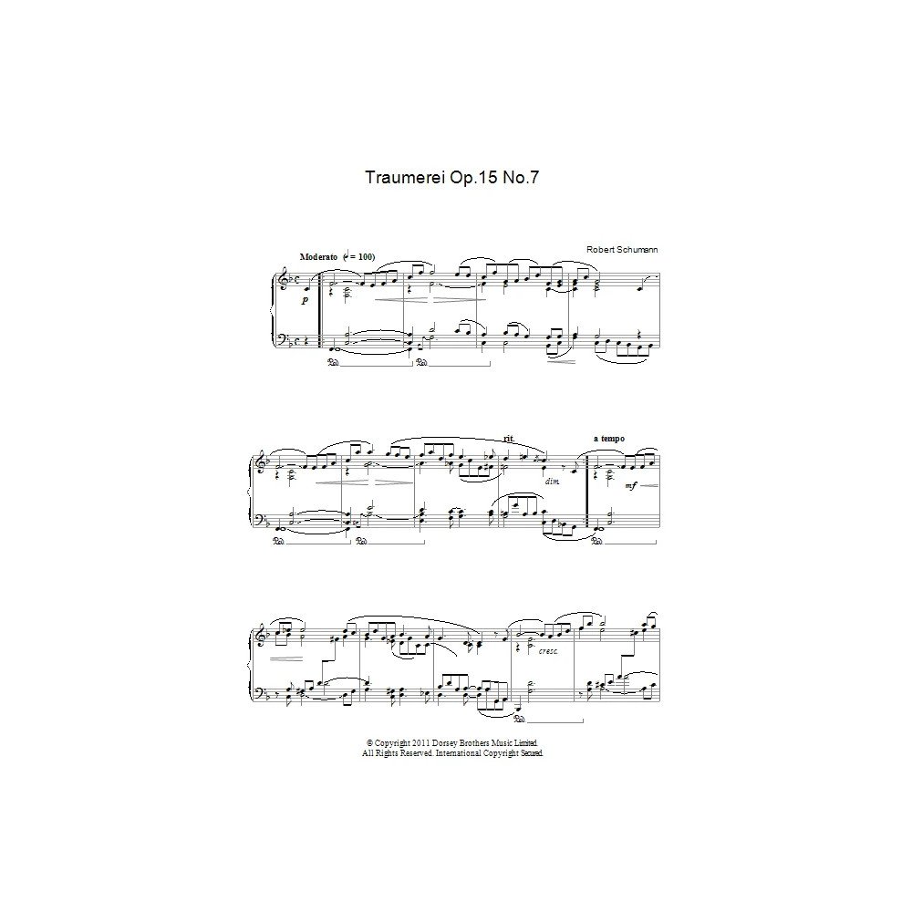 Traumerei Op. 15 No. 7