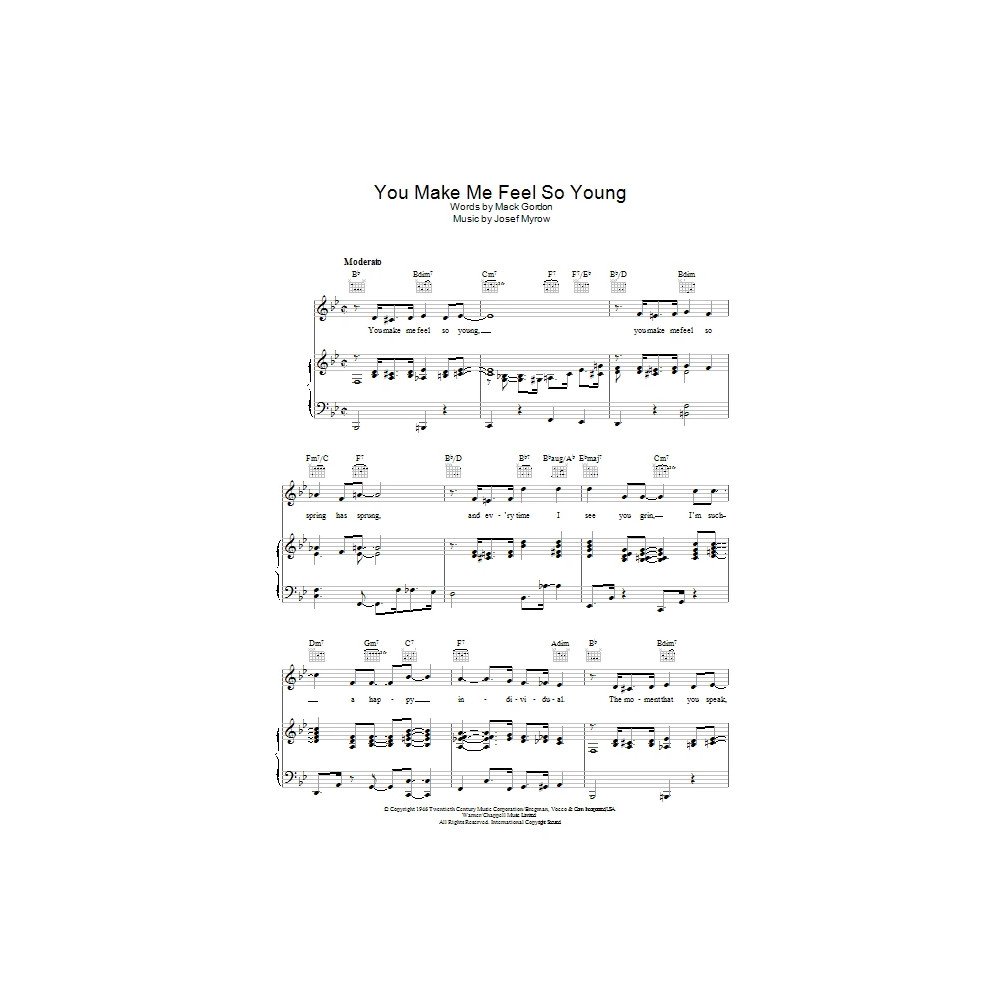 You Make Me Feel So Young