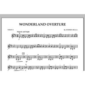 Wonderland Overture - Violin 2