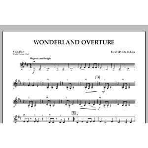 Wonderland Overture - Violin 3 (Viola Treble Clef)