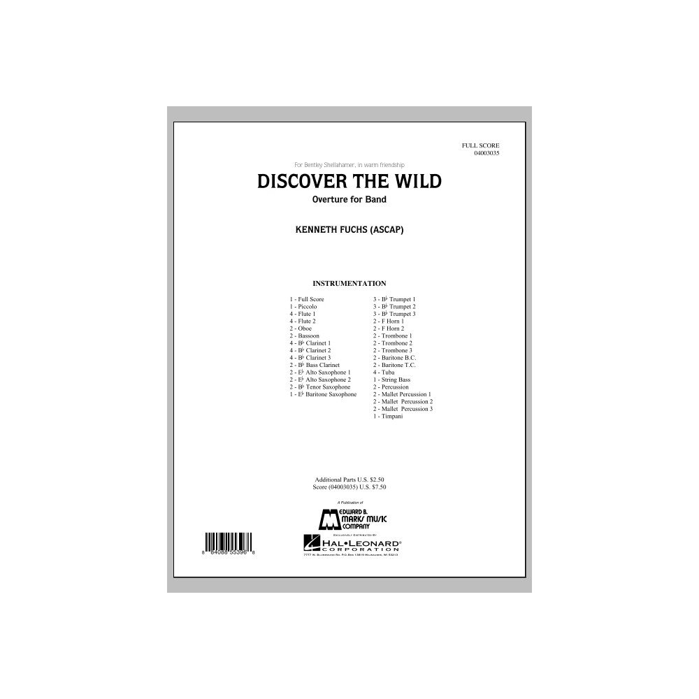 Discover The Wild - Full Score