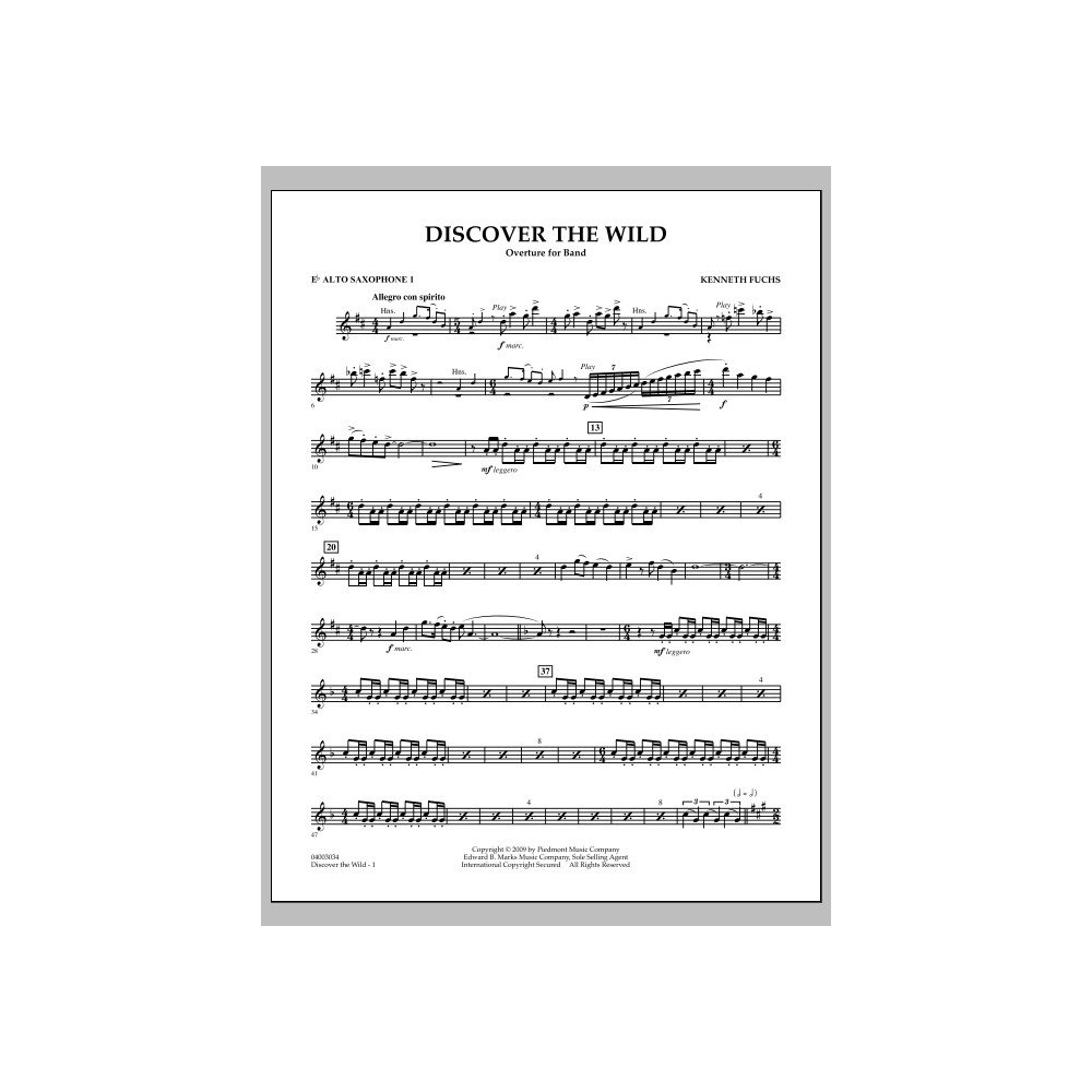 Discover The Wild - Es-Altsaxophon 1