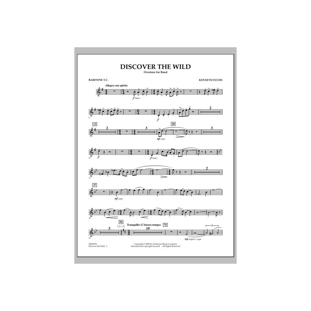 Discover The Wild - Baritone T.C.