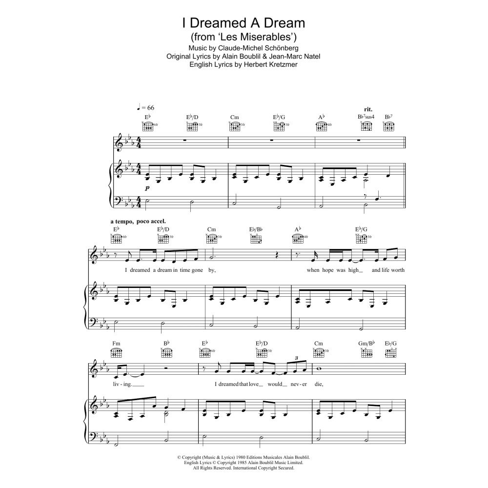 I Dreamed A Dream (from Les Miserables)