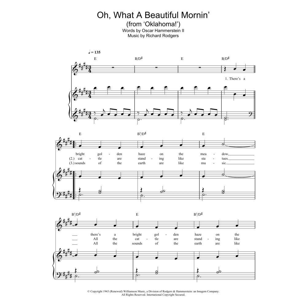 Oh, What A Beautiful Mornin' (from Oklahoma!)