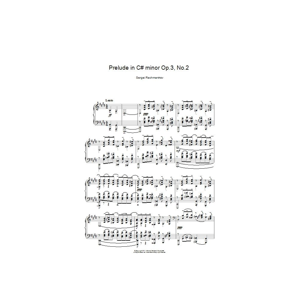 Prelude In C Minor Op.3 No.2