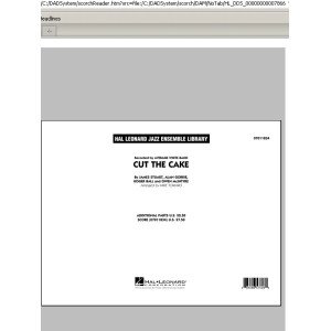 Cut The Cake - Conductor Score (Full Score)