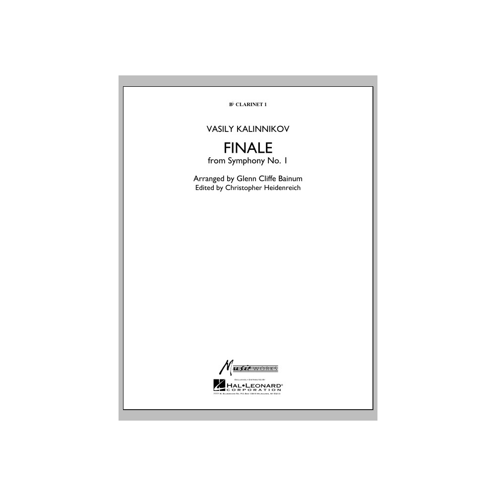 Finale from Symphony No. 1 - Bb Clarinet 1