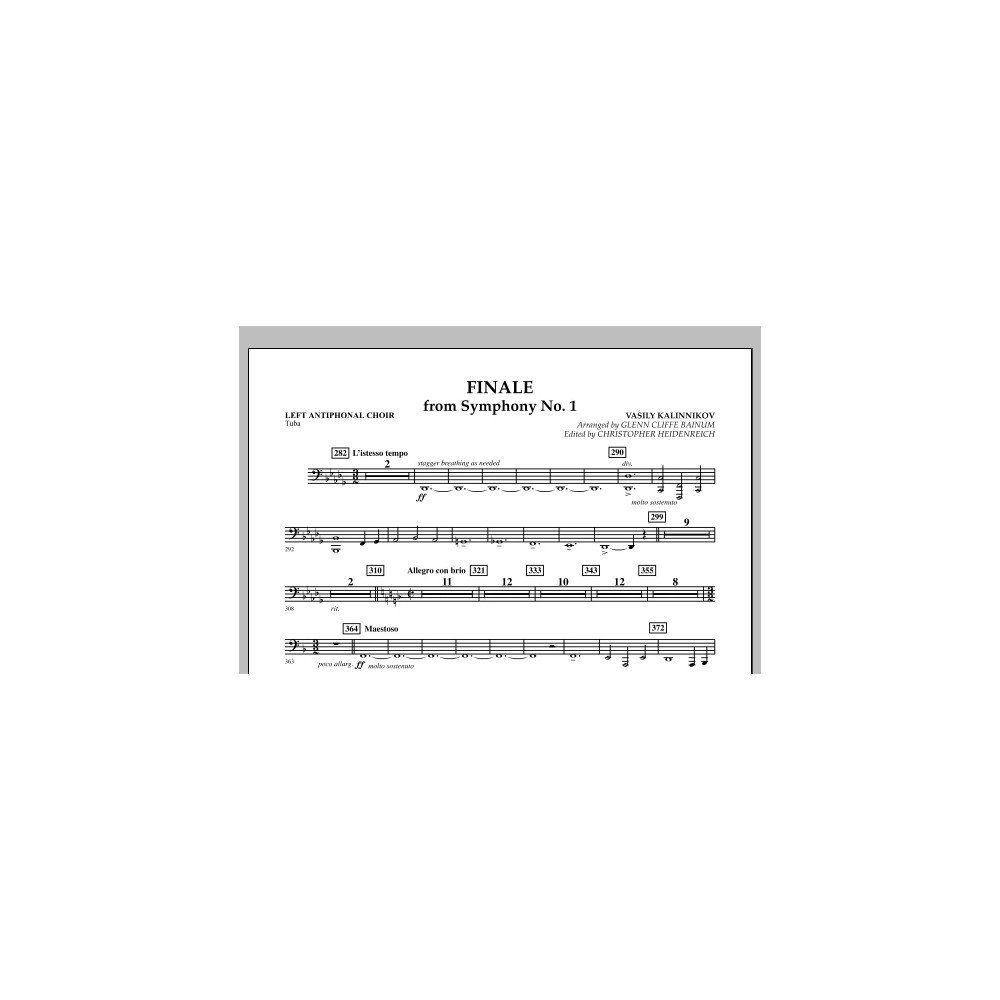 Finale from Symphony No. 1 - Left Ant. Choir - Tuba