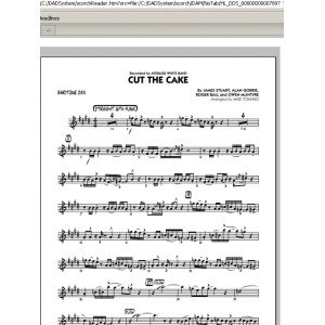 Cut The Cake - Baritone Sax