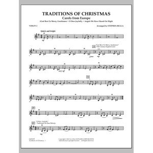 Traditions Of Christmas (Carols From Europe) - Violin 2