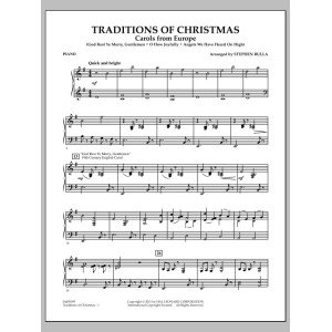 Traditions Of Christmas (Carols From Europe) - Piano
