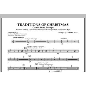 Traditions Of Christmas (Carols From Europe) - Percussion 1