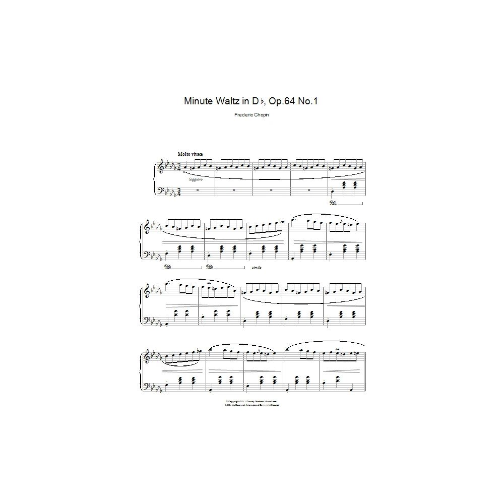 Minute Waltz in D flat major Op. 64 No. 1