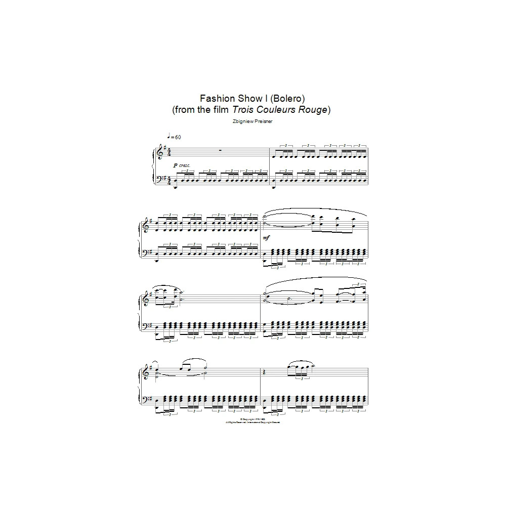 Fashion Show I (Bolero) (from Trois Couleurs Rouge)