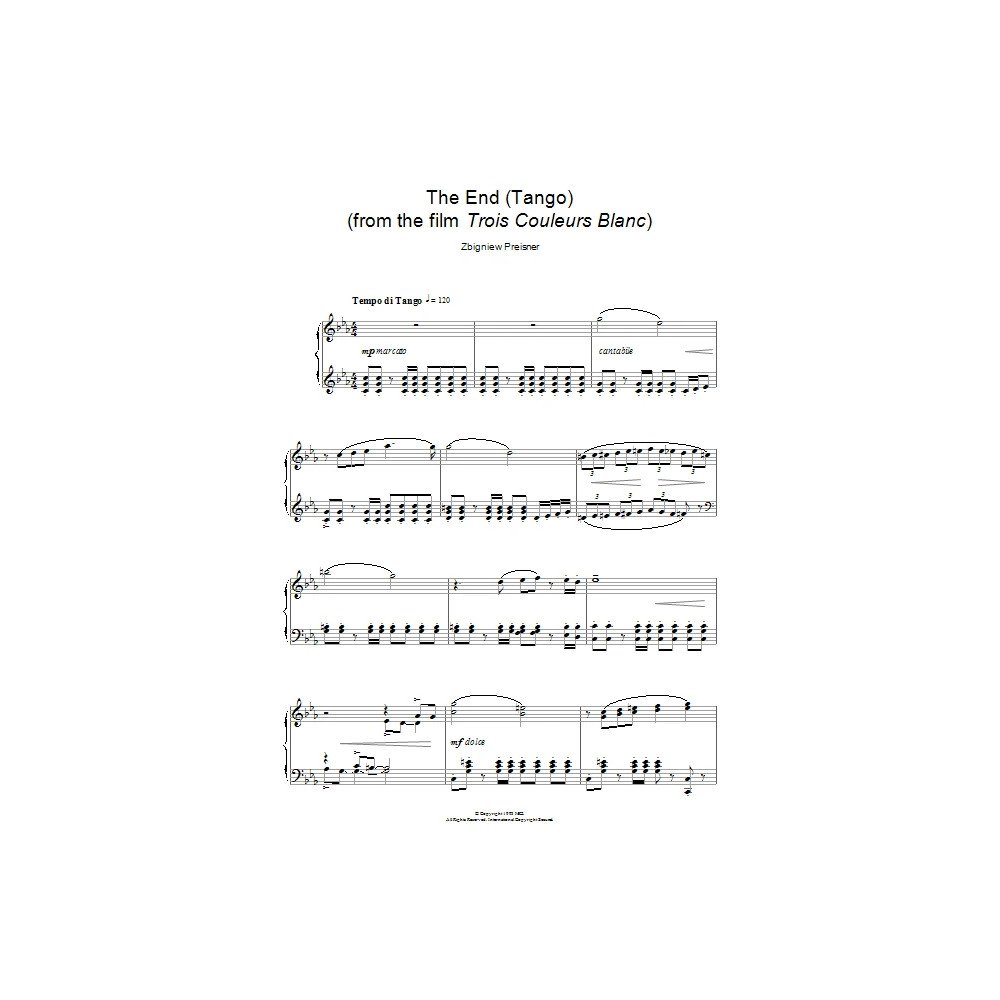 The End (Tango) (aus Trois Couleurs Blanc)