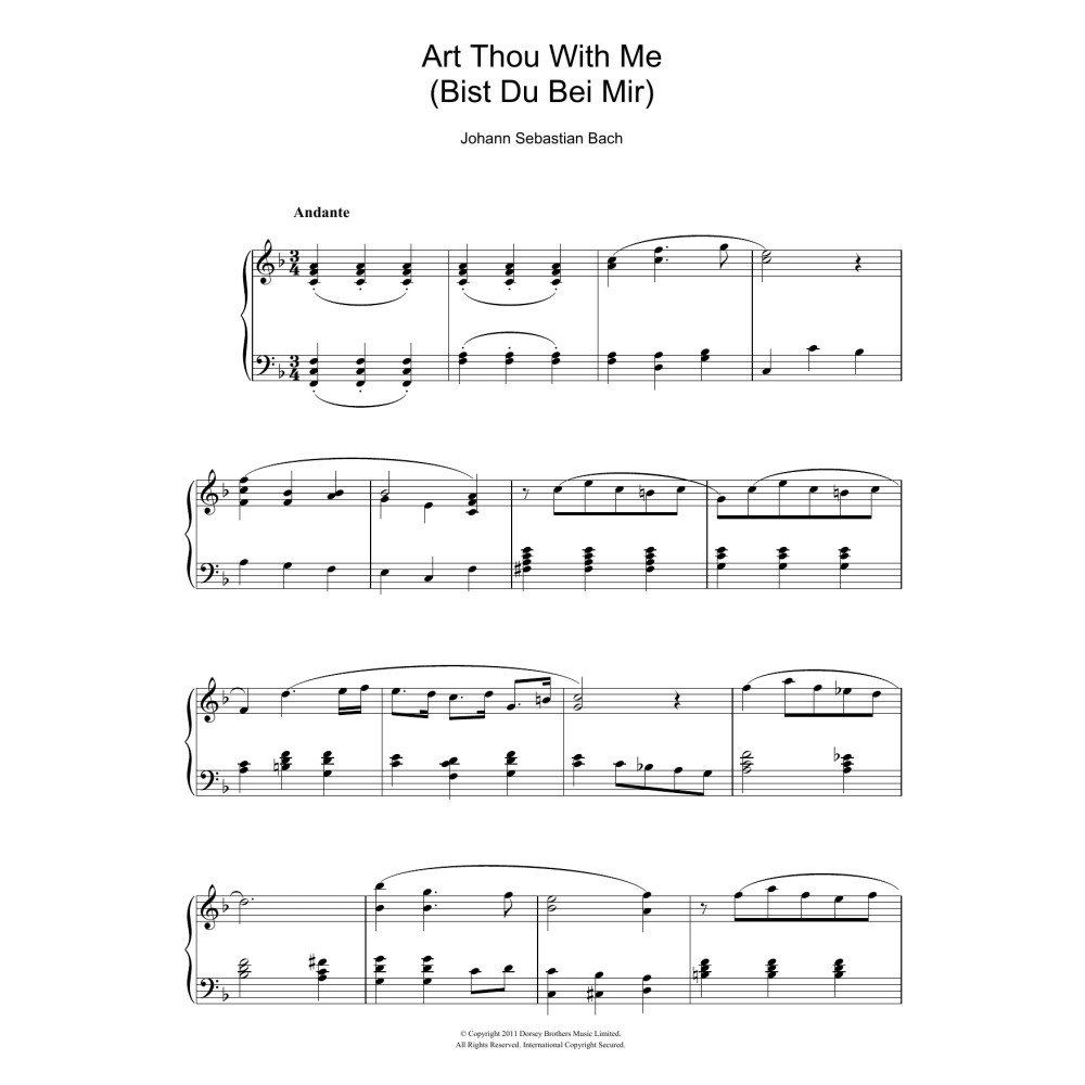 Bist Du Bei Mir (You Are With Me)