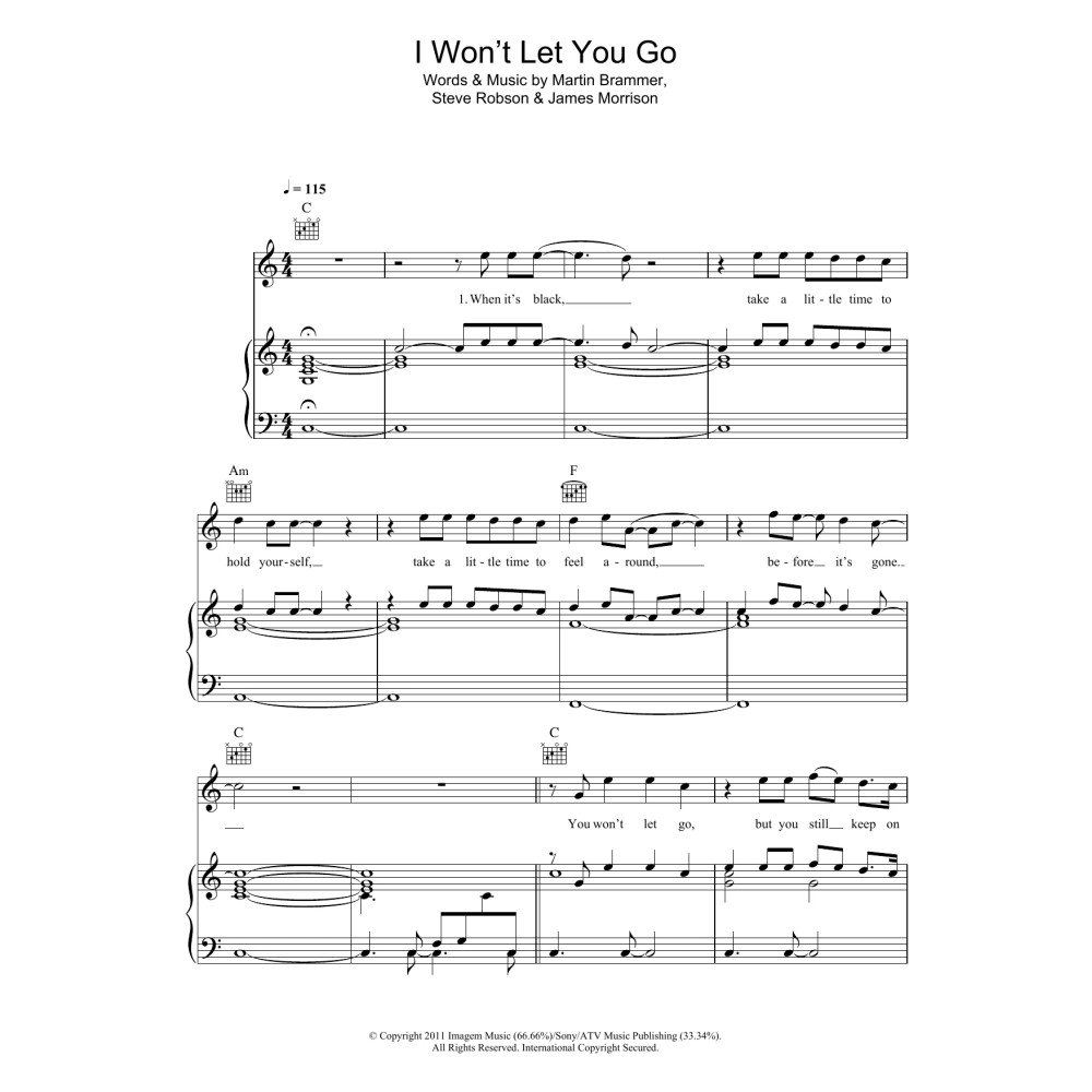 I Won''t Let You Go