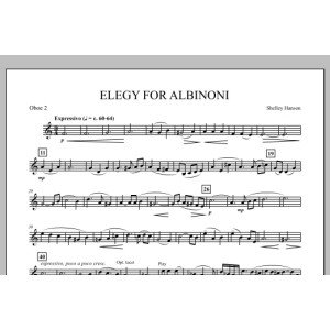 Elegy For Albinoni - Oboe 2