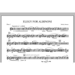 Elegy For Albinoni - Oboe 1
